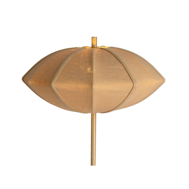 Lampadaire vert kaki en coton Ø50x142 cm Paris Disc Leitmotiv - 4