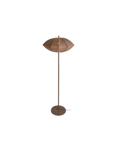 Lampadaire marron chocolat en coton Ø50x142 cm Paris Disc Leitmotiv - 3