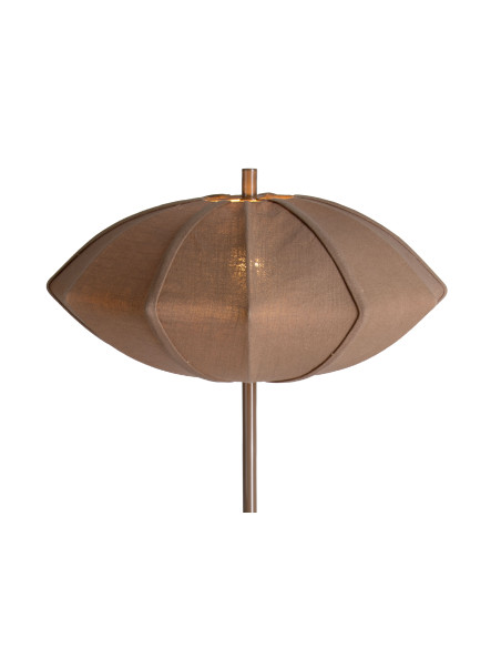Lampadaire marron chocolat en coton Ø50x142 cm Paris Disc Leitmotiv - 4