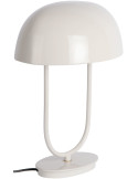 Lampe champignon en métal blanc cassé 32x45 cm Cadiz Ovoid