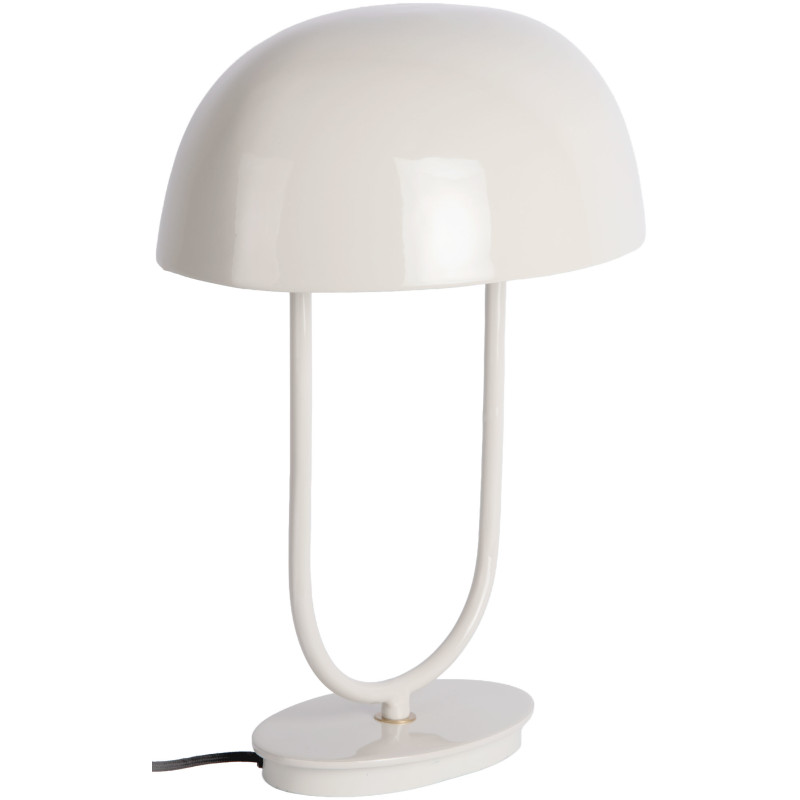 Lampe champignon en métal blanc cassé 32x45 cm Cadiz Ovoid Leitmotiv - 1