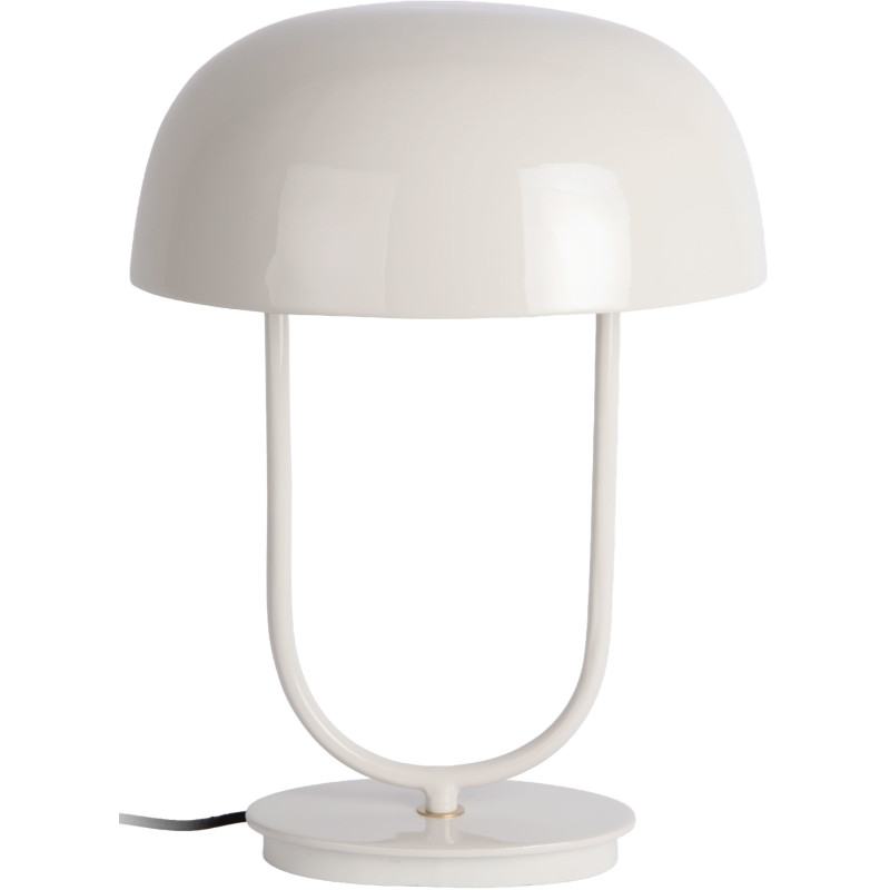 Lampe champignon en métal blanc cassé 32x45 cm Cadiz Ovoid Leitmotiv - 2