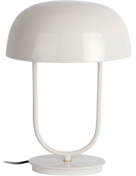 Lampe champignon en métal blanc cassé 32x45 cm Cadiz Ovoid Leitmotiv - 2