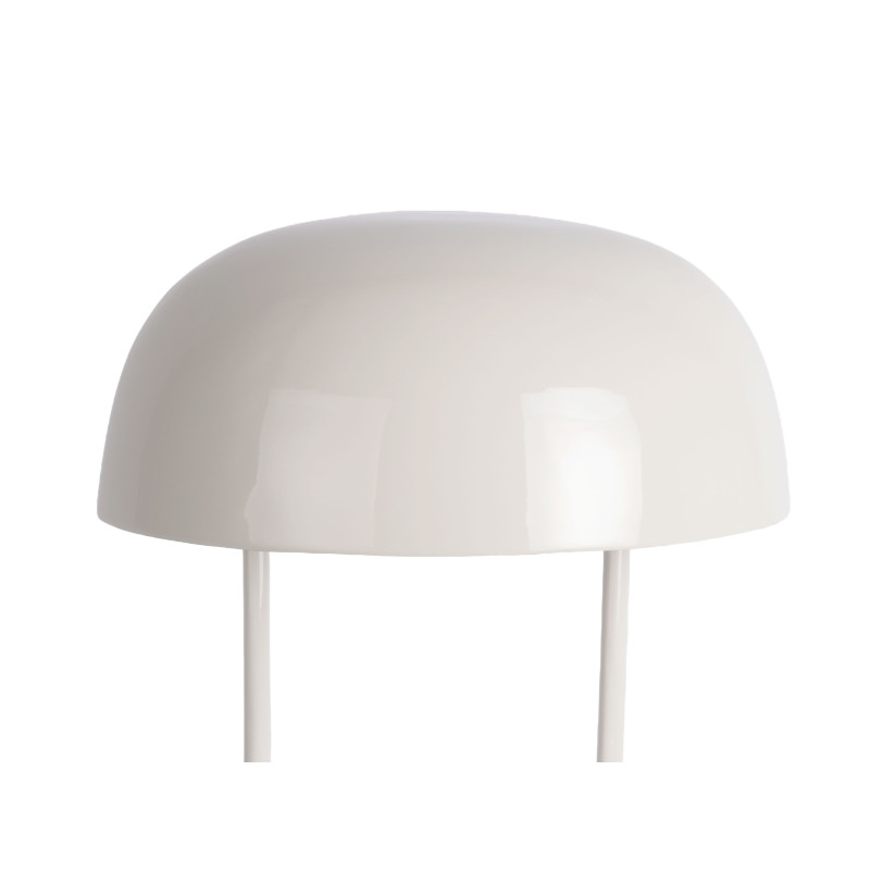 Lampe champignon en métal blanc cassé 32x45 cm Cadiz Ovoid Leitmotiv - 3