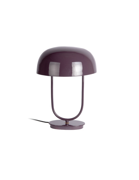 Lampe champignon métal violet prune 32x45 cm Cadiz Ovoid Leitmotiv - 2
