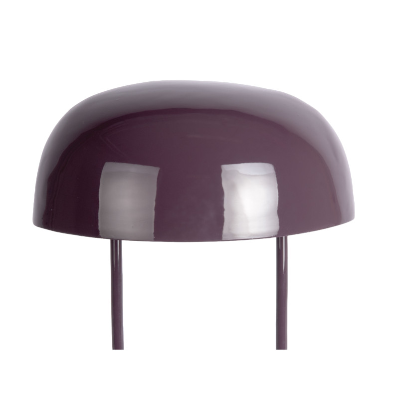 Lampe champignon métal violet prune 32x45 cm Cadiz Ovoid Leitmotiv - 3