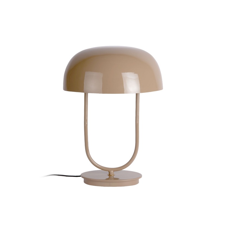 Lampe champignon marron moka métal 32x45 cm Cadiz Ovoid Leitmotiv - 2