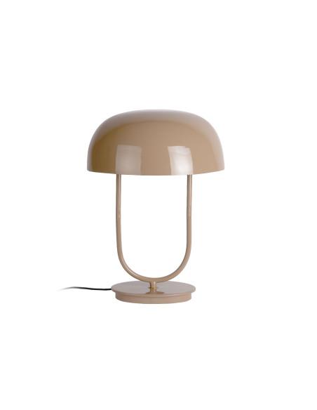 Lampe champignon marron moka métal 32x45 cm Cadiz Ovoid Leitmotiv - 2