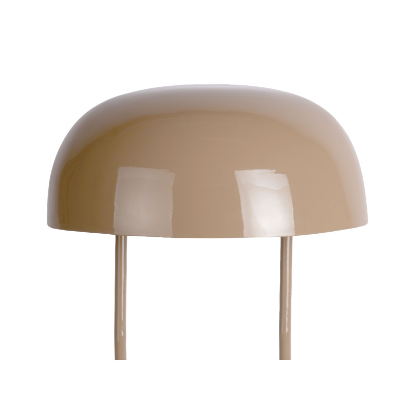 Lampe champignon marron moka métal 32x45 cm Cadiz Ovoid Leitmotiv - 3