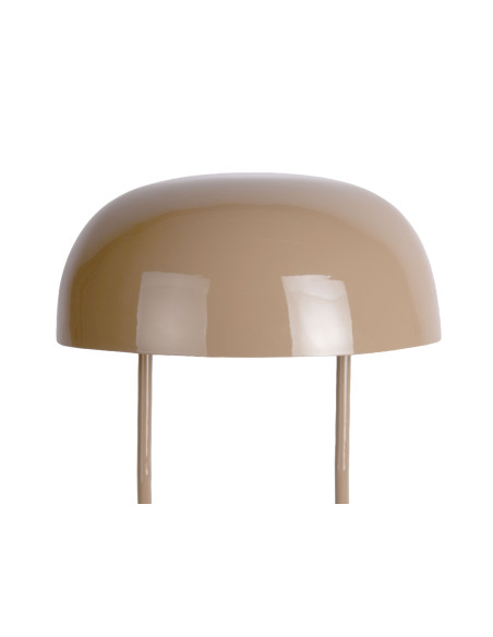Lampe champignon marron moka métal 32x45 cm Cadiz Ovoid Leitmotiv - 3