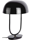 Lampe à poser champignon noire métal 32x45 cm Cadiz Ovoid