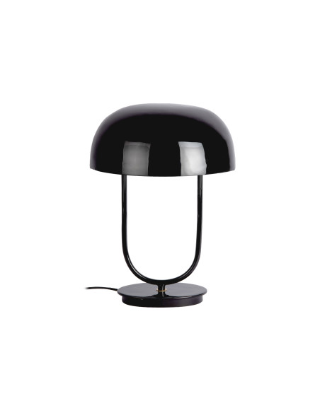 Lampe à poser champignon noire métal 32x45 cm Cadiz Ovoid Leitmotiv - 2