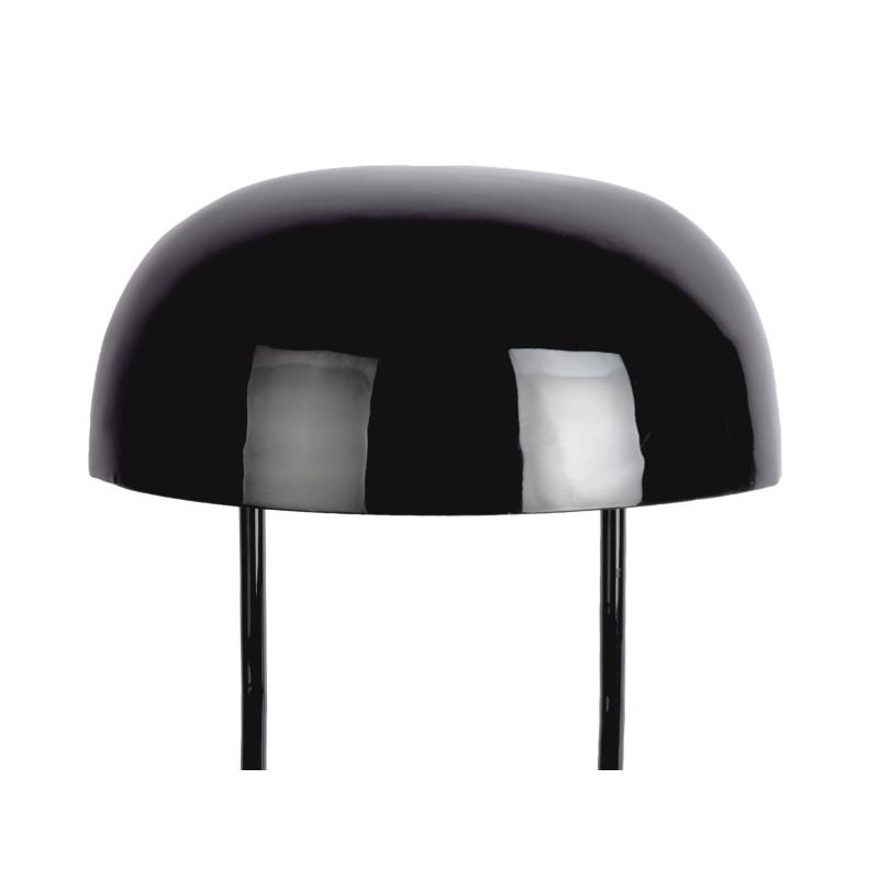 Lampe à poser champignon noire métal 32x45 cm Cadiz Ovoid Leitmotiv - 3