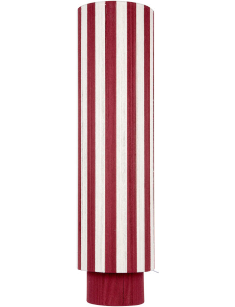 Lampadaire colonne rayé bordeaux et écru en corde de coton 106 cm Vienna Stripes Leitmotiv - 1