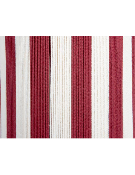 Lampadaire colonne rayé bordeaux et écru en corde de coton 106 cm Vienna Stripes Leitmotiv - 3