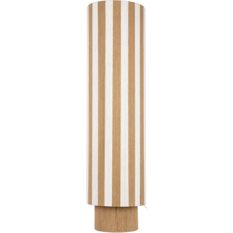 Lampadaire colonne rayé beige écru en corde de coton 106 cm Vienna Stripes Leitmotiv - 1