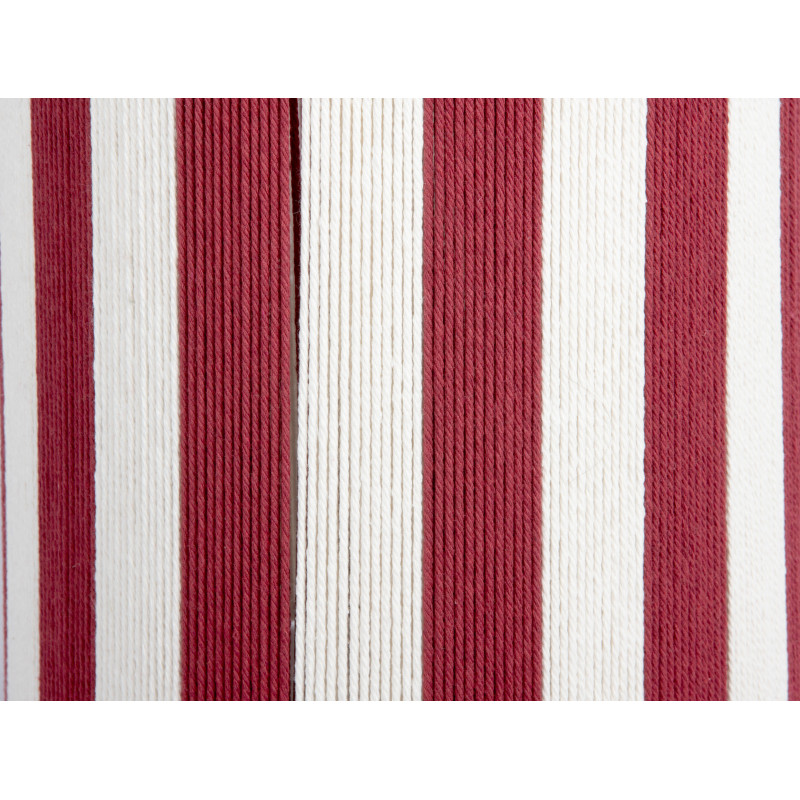 Lampe à poser rayée bordeaux et écru en corde de coton Ø25x58 cm Vienna Stripes Leitmotiv - 3