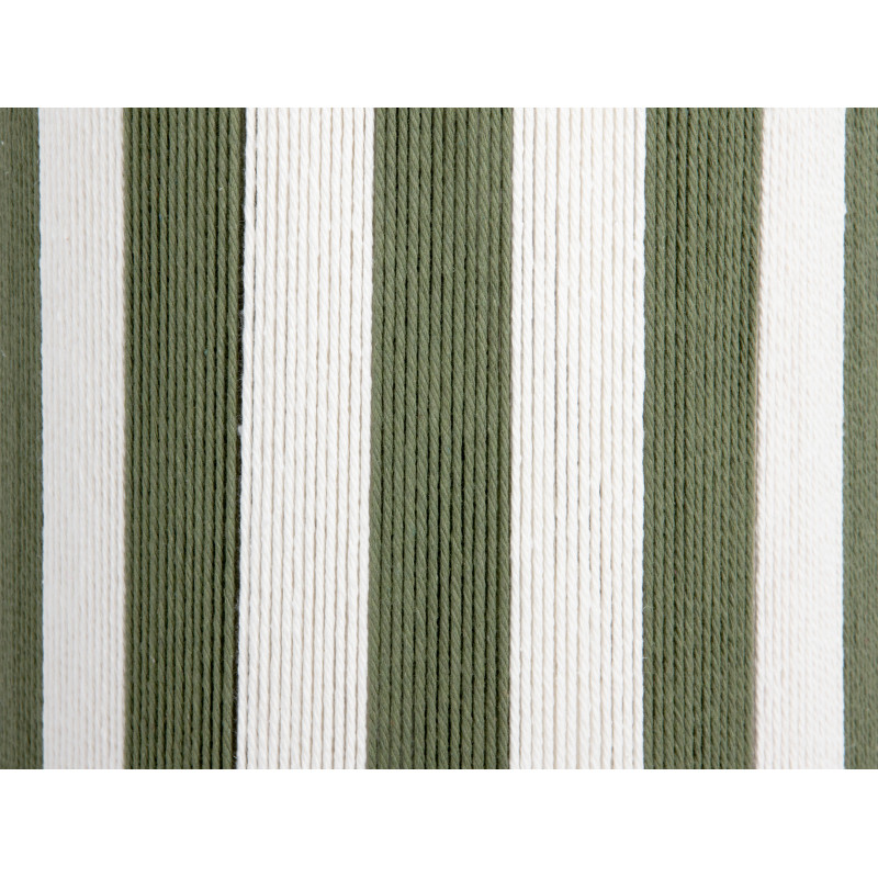 Lampe à poser rayée vert olive écru en corde de coton Ø25x58 cm Vienna Stripes Leitmotiv - 3