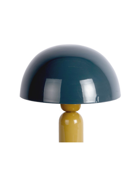 Lampe champignon métal bleu pétrole et vert olive Ø20x30 cm Firenze round Leitmotiv - 2