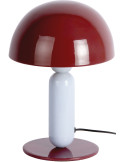 Lampe champignon bordeaux et bleu ciel métal Ø20x30 cm Firenze round