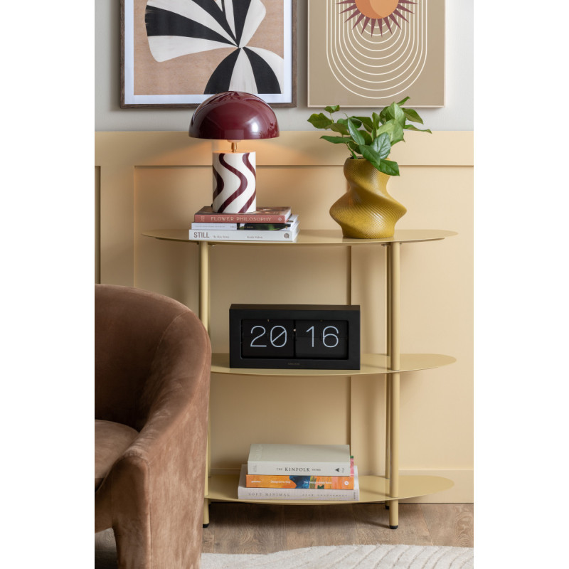 Console d’entrée étroite métal beige 90x28x82 cm Paris Leitmotiv - 2