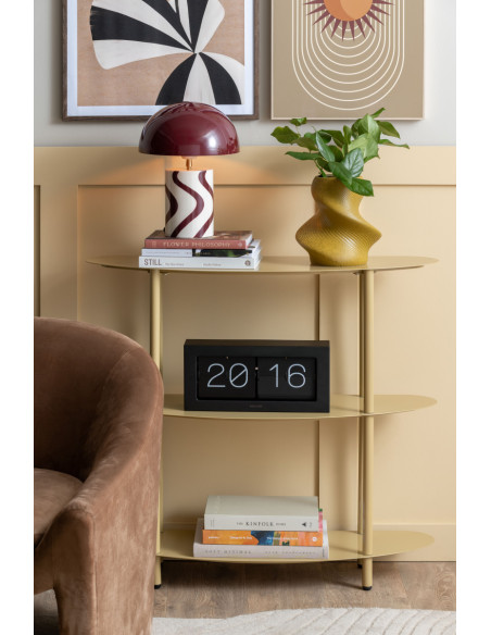 Console d’entrée étroite métal beige 90x28x82 cm Paris Leitmotiv - 2
