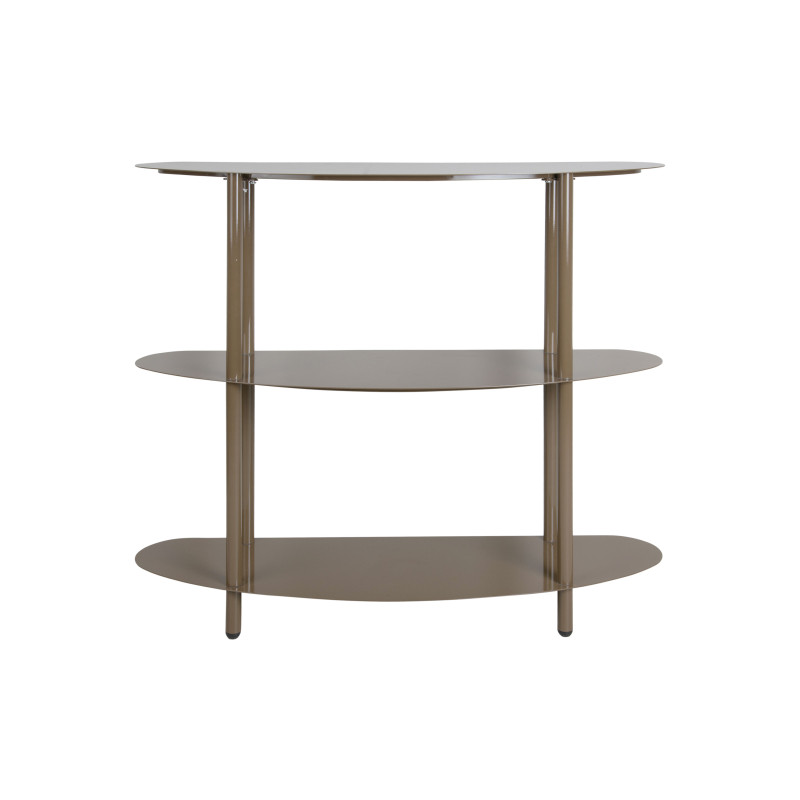 Console étroite métal marron chocolat 90x28x82 cm Paris Leitmotiv - 2