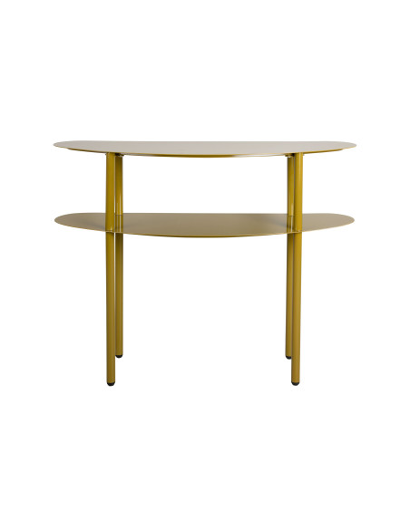 Console d’entrée étroite métal vert kaki 90x28x72,5 cm Paris Leitmotiv - 3