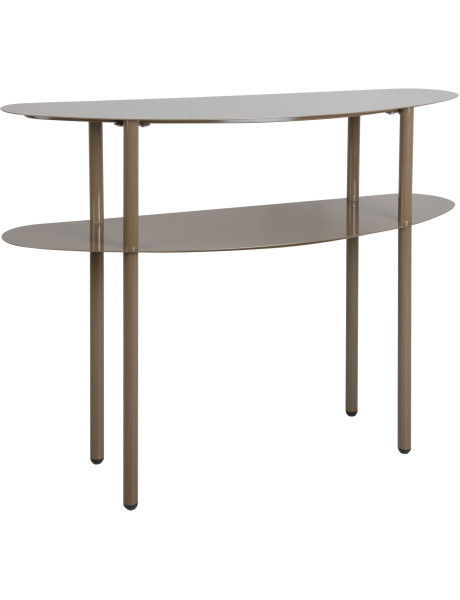Console d’entrée étroite métal marron chocolat 90 cm Paris Leitmotiv - 1