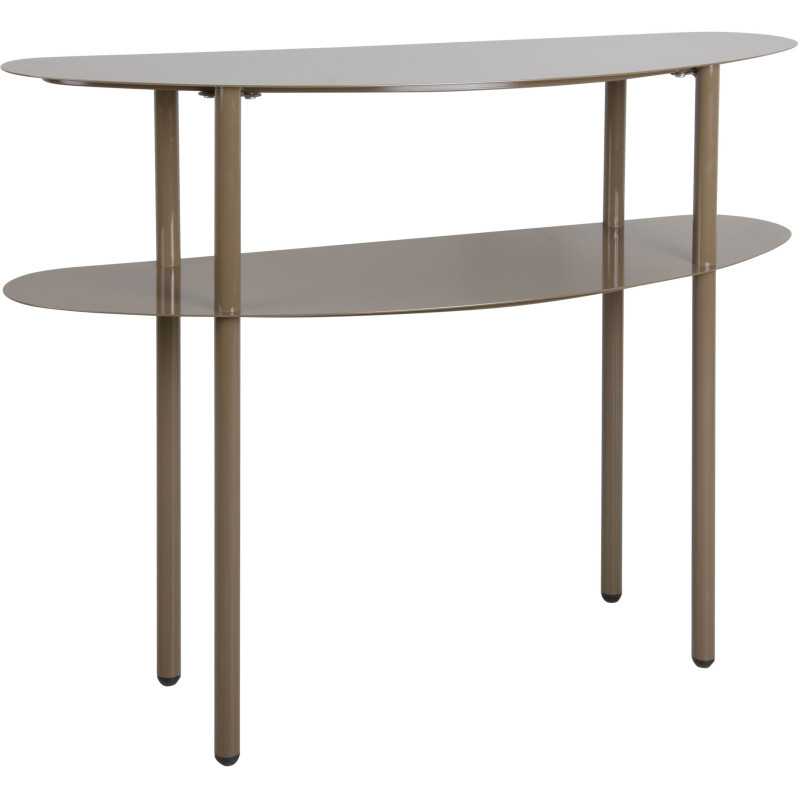 Console d’entrée étroite métal marron chocolat 90 cm Paris Leitmotiv - 1