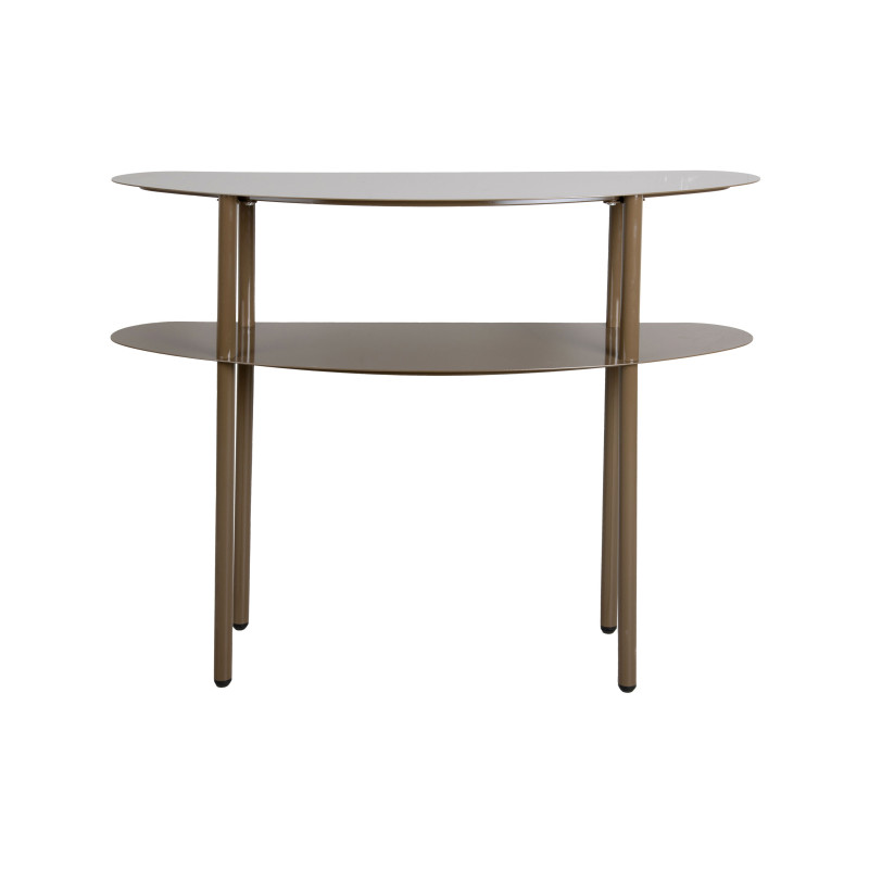 Console d’entrée étroite métal marron chocolat 90 cm Paris Leitmotiv - 3