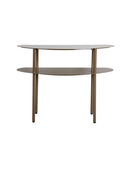 Console d’entrée étroite métal marron chocolat 90 cm Paris Leitmotiv - 3