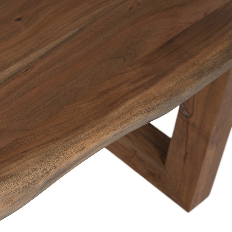Table à manger en bois d’acacia brun 180x90x77 cm Beriva Ixia - 3