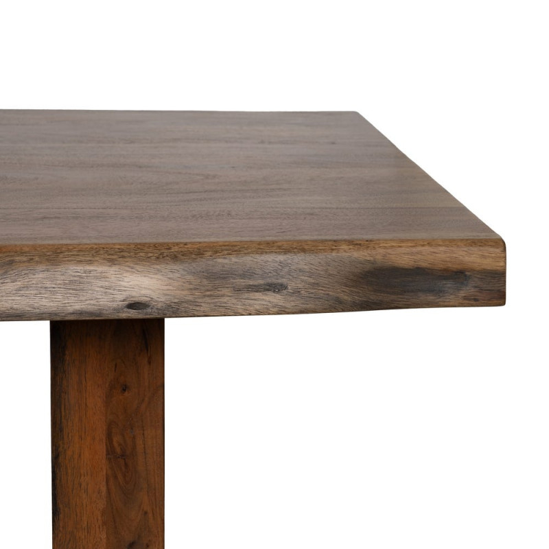 Table à manger en bois d’acacia brun 180x90x77 cm Beriva Ixia - 4