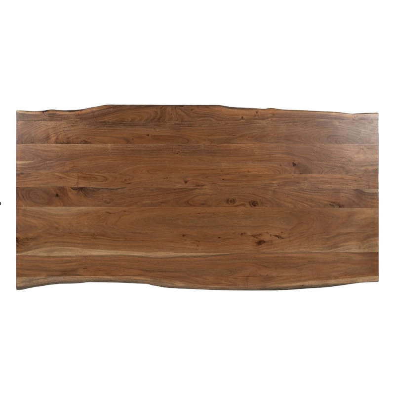 Table à manger en bois d’acacia brun 180x90x77 cm Beriva Ixia - 8
