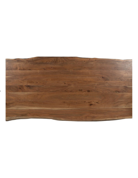Table à manger en bois d’acacia brun 180x90x77 cm Beriva Ixia - 8