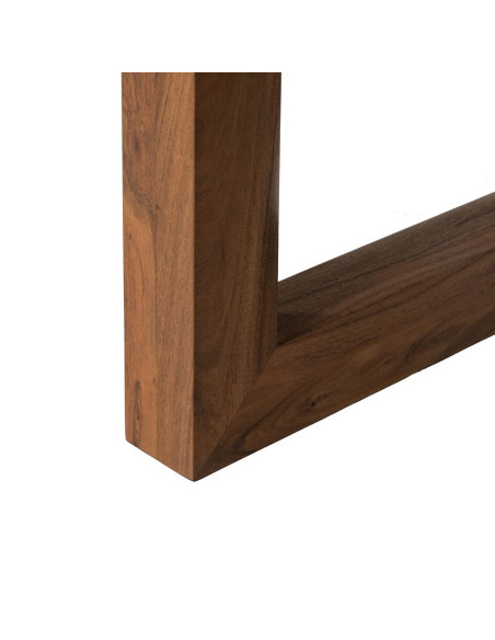 Table à manger en bois d’acacia brun 180x90x77 cm Beriva Ixia - 9