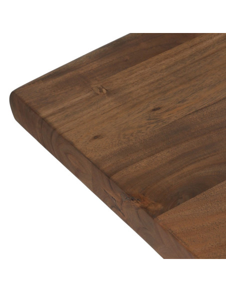 Grande table à manger en acacia brun 240x100x76 cm Beriva Ixia - 2