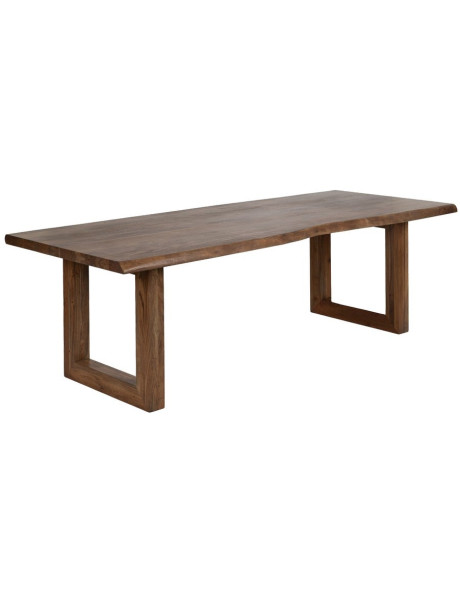Grande table à manger en acacia brun 240x100x76 cm Beriva Ixia - 1