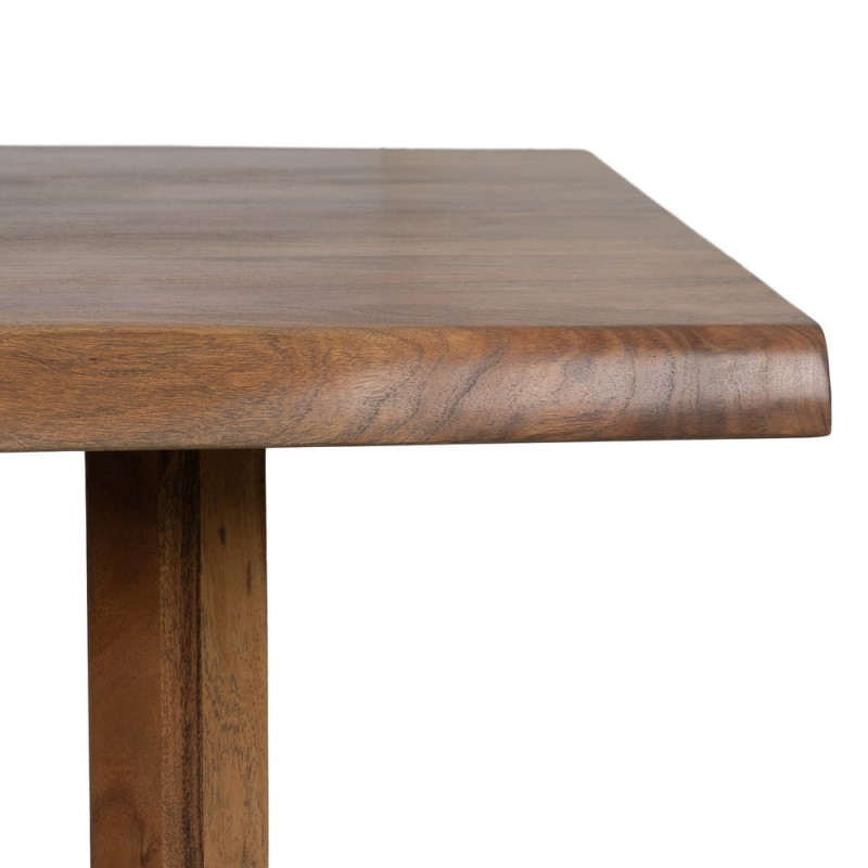Grande table à manger en acacia brun 240x100x76 cm Beriva Ixia - 4