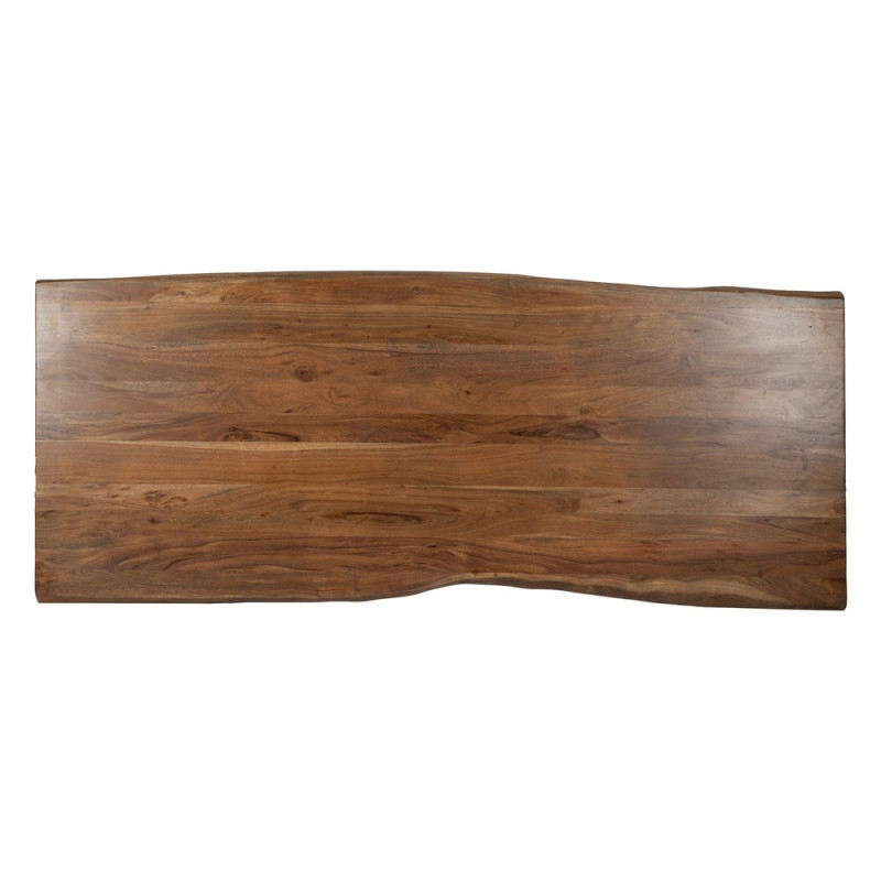 Grande table à manger en acacia brun 240x100x76 cm Beriva Ixia - 8