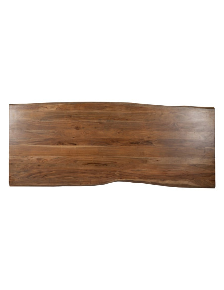 Grande table à manger en acacia brun 240x100x76 cm Beriva Ixia - 8