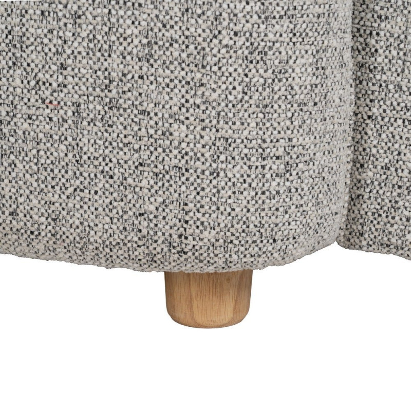 Fauteuil lounge tissu chiné grège 90x81x67 cm Palivo Ixia - 8