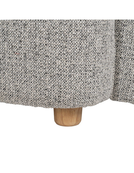 Fauteuil lounge tissu chiné grège 90x81x67 cm Palivo Ixia - 8