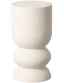 Bout de canapé métal blanc cassé 31x31x58 cm Savena