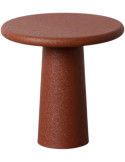 Table d’appoint ronde terracotta métal 38x38x38 cm Azira