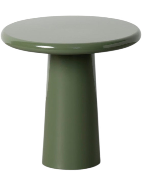 Table d’appoint ronde en métal vert olive 38x38x38 cm Azira Ixia - 1