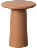 Table d’appoint ronde métal caramel 38x38x49 cm Azira