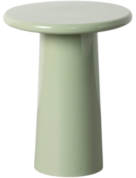 Table d’appoint ronde vert sauge en métal 38x38x49 cm Azira Ixia - 1