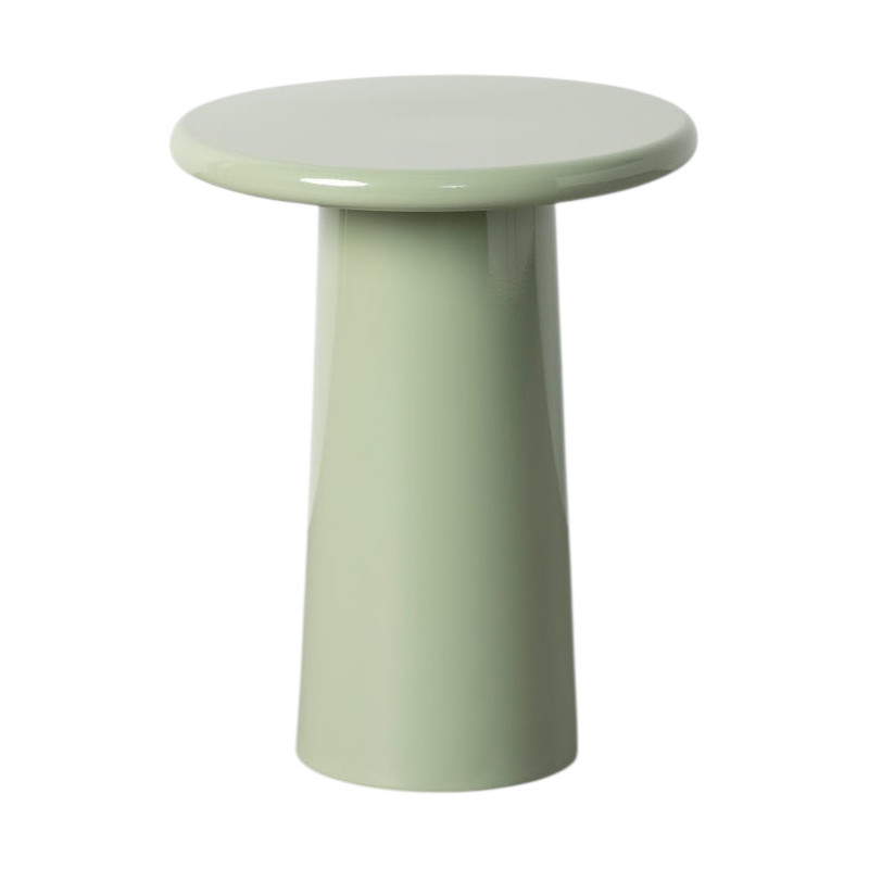 Table d’appoint ronde vert sauge en métal 38x38x49 cm Azira Ixia - 1